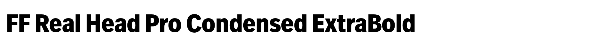 FF Real Head Pro Condensed ExtraBold image